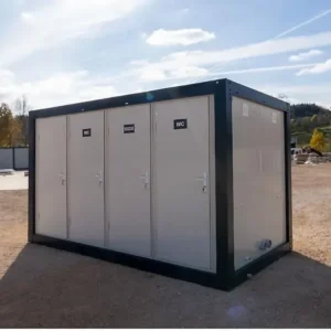 Contenedor sanitario, 8 x (inodoro + lavabo) 220×400