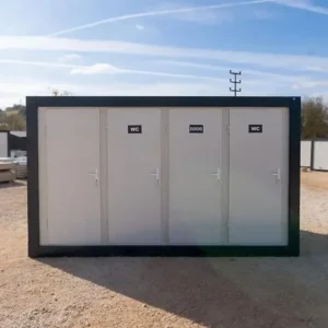 Contenedor sanitario, 8 x (inodoro + lavabo) 220×400 - Imagen 3